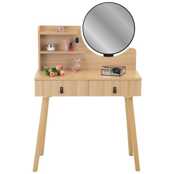 Kosmetisk sminkbord med spegel