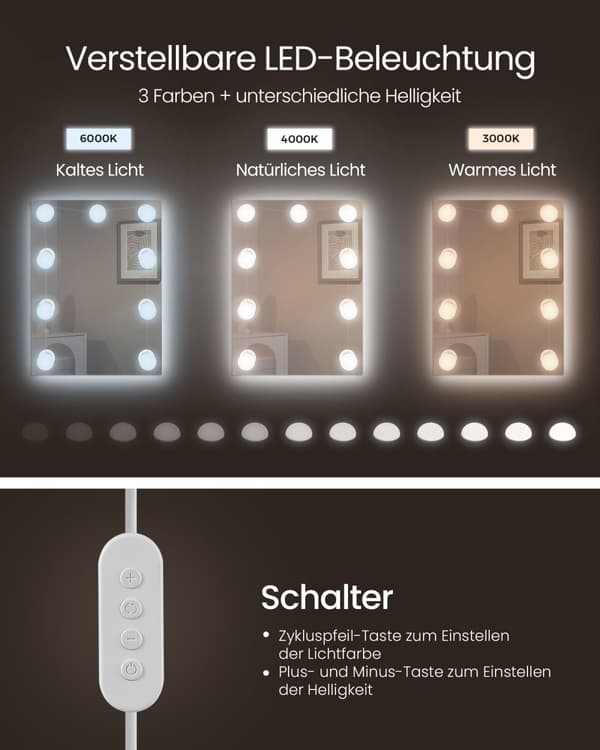Dressing Bord - Moderne - Med spejl og skuffer