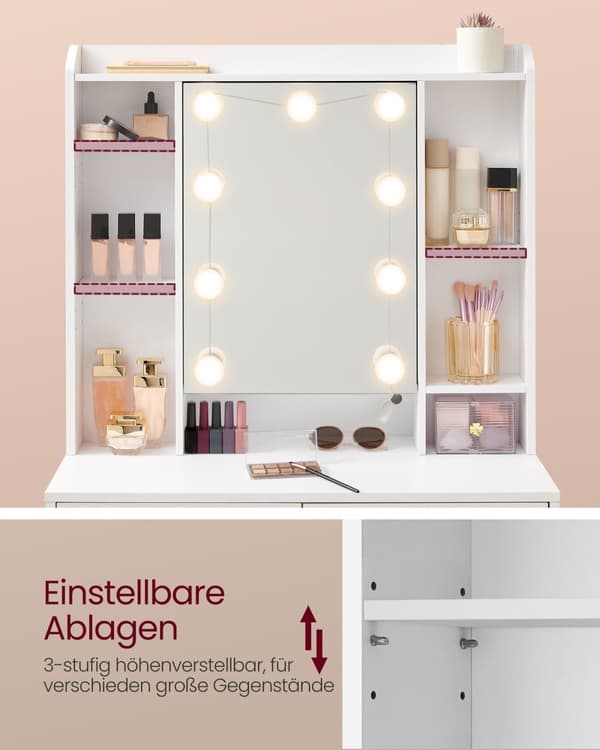 Dressing Bord - Moderne - Med spejl og skuffer