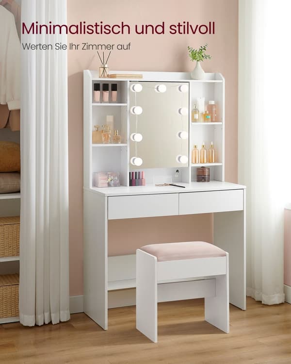 Dressing Bord - Moderne - Med spejl og skuffer