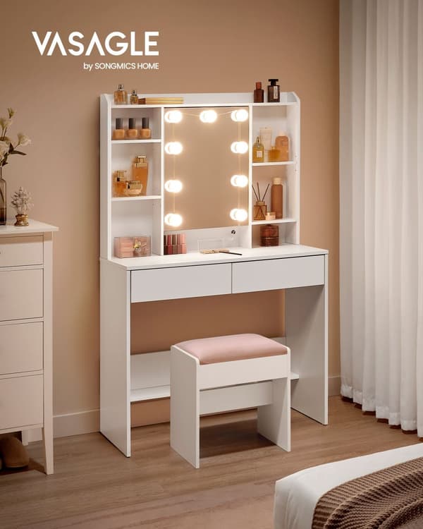 Dressing Bord - Moderne - Med spejl og skuffer