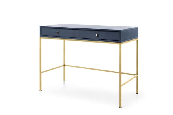 FURNLUX KONSOLIPÖYTÄ MONO LAIVASTONSININEN & KULTAINEN 104CM