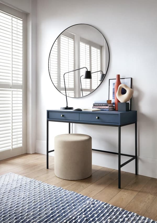 FURNLUX KONSOLIPÖYTÄ MONO LAIVASTONSININEN & MUSTA 104CM