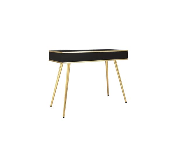 FURNLUX KONSOLIPÖYTÄ ORO MUSTA & KULTA 102CM