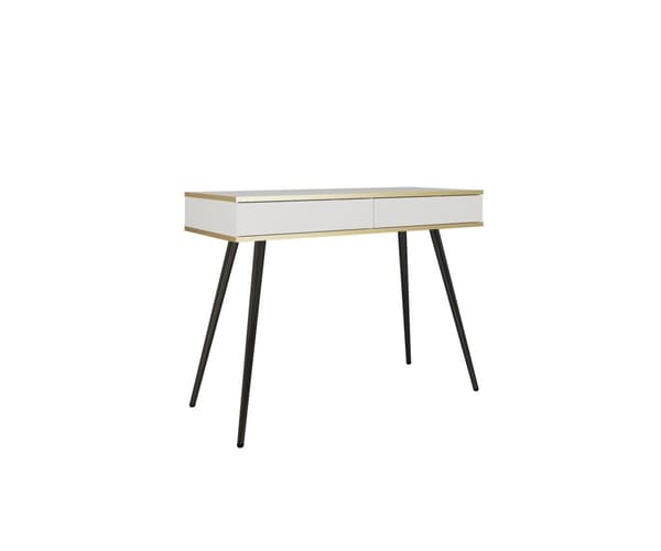 FURNLUX KONSOLIPÖYTÄ ORO VALKOINEN & MUSTA 102CM