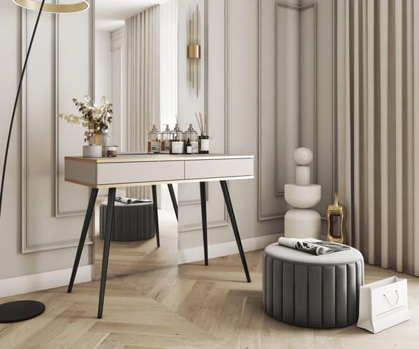 FURNLUX KONSOLIPÖYTÄ ORO BEIGE & MUSTA 102CM