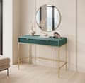 Pikkukuva 4 / 5: FURNLUX KONSOLIPÖYTÄ AVON VIHREÄ & KULTA 104CM
