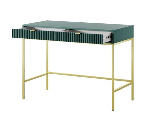 FURNLUX KONSOLIPÖYTÄ AVON VIHREÄ & KULTA 104CM