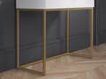 Miniatyrbild 7 av 10: FURNLUX KONSOLBORD CLEARING VIT & GULD 92CM
