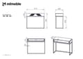 Miniatyrbild 10 av 10: FURNLUX KONSOLBORD CLEARING VIT & GULD 92CM