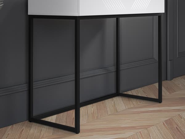 FURNLUX KONSOLBORD CLEARING VIT & SVART 92CM