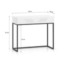 Miniatyrbild 10 av 10: FURNLUX KONSOLBORD CLEARING VIT & SVART 92CM