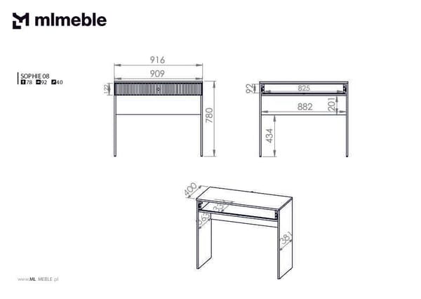 FURNLUX KONSOLIPÖYTÄ SOPHIE BEIGE 92CM