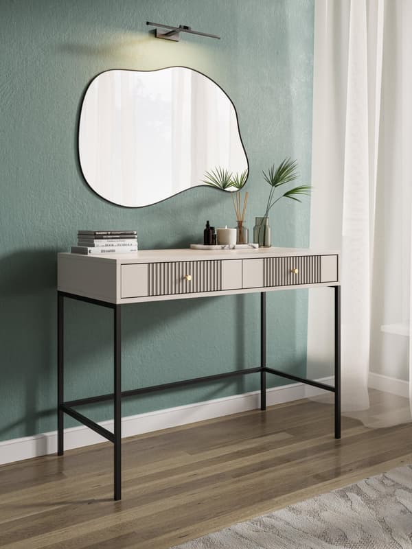 FURNLUX KONSOLIPÖYTÄ ISEO BEIGE & MUSTA 104CM