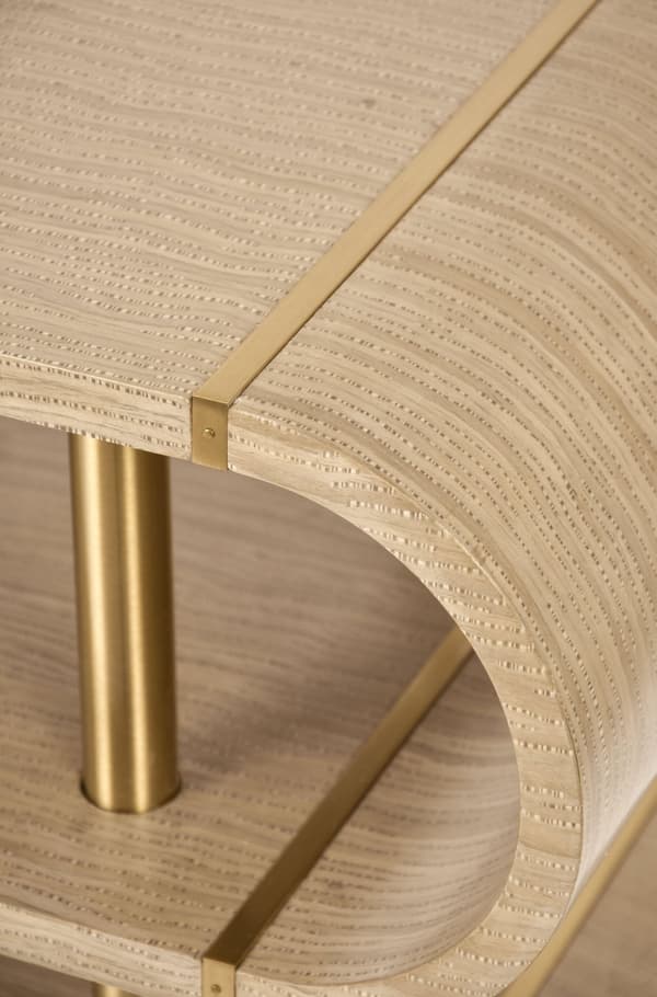 FURNLUX KONSOLBORD STILIG GRÅ 122CM