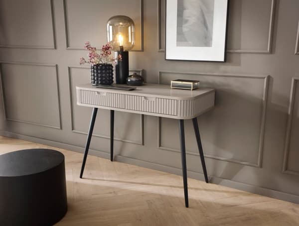 FURNLUX KONSOLBORD ZOVA BEIGE & SVART 103CM