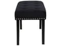Miniatyrbillede 5 af 8: Soveværelsebænk Sort Velour Polstring 51 x 102 x 43 cm glamourstil