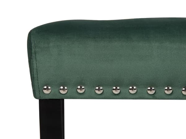 Soveværelsebænk Grøn Velour Polstring 51 x 102 x 43 cm glamourstil
