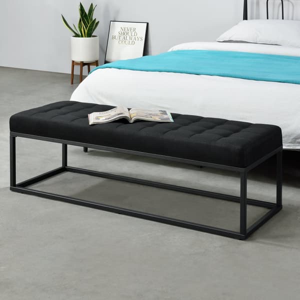 Sittbänk Salta 120x40x38 cm metall svart [pro.tec]