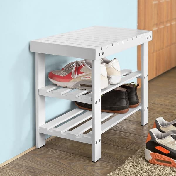 SoBuy Skostativ, L50 * W29 * H45 cm, bambus, FSR02-K-W