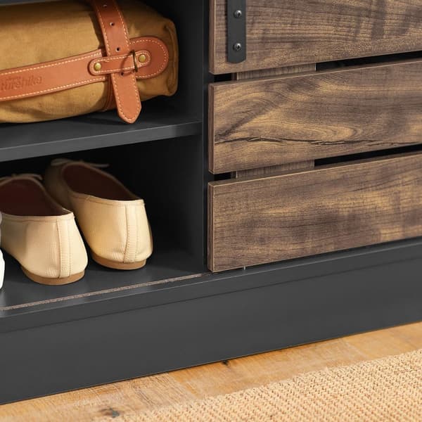 SoBuy Skobänk med dyna, Bänk med skoförvaring under sitsen FSR120-HG