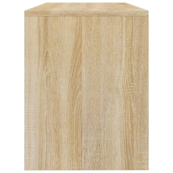 vidaXL Sminkpall sonoma-ek 70x35x45 cm konstruerat trä