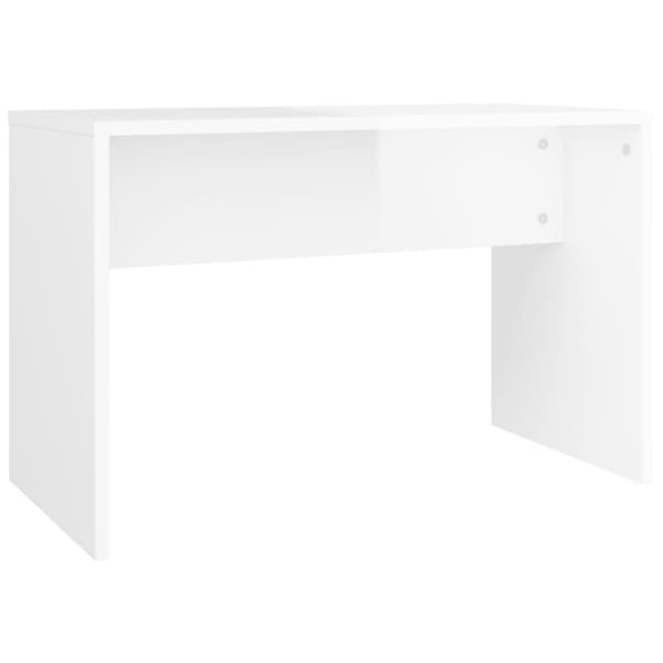 vidaXL Sminkpall vit högglans 70x35x45 cm konstruerat trä