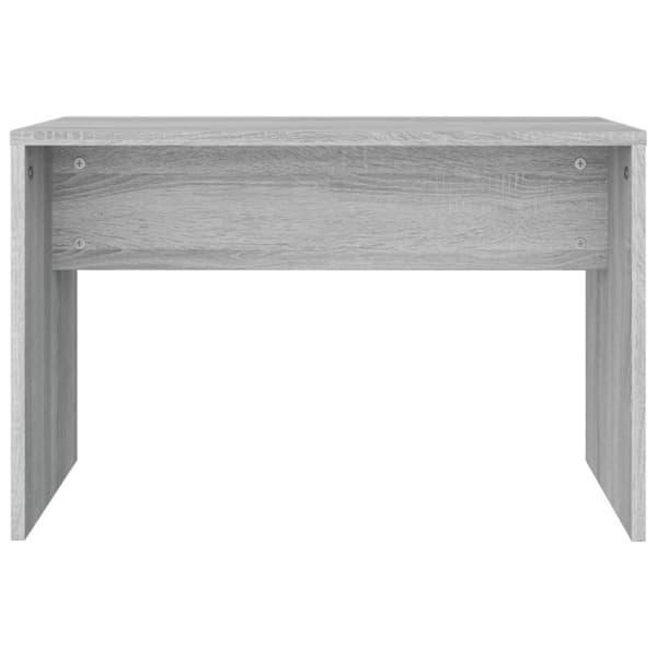 vidaXL Sminkpall grå sonoma 70x35x45 cm konstruerat trä