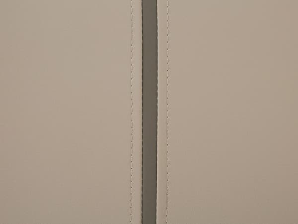 Soveromsbenk Beige Kunstskinntrekk Metallben Moderne