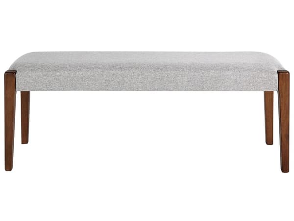 Bænk Grå Polyester Mørkt Træ 116 x 37 cm Lille Smal Træbænk med Polstret Sæde Entré Indendørs Stue Soveværelse Tilbehør Design Inspiration