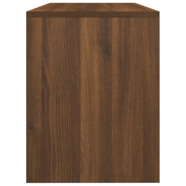 vidaXL Meikkijakkara ruskea tammi 70x35x45 cm tekninen puu