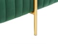 Miniatyrbillede 6 af 7: Sengebænk Grøn Velour Guld Metalben 93 cm Polstret Bænk til Soveværelse med Stof Design Glamour Velourbænk til Fodenden af Sengen