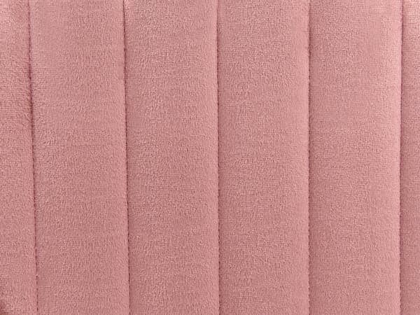 Sengebænk Lyserød Velour Guld Metalben 93 cm Polstret Bænk til Soveværelse med Stof Design Glamour Velourbænk til Fodenden af Sengen