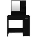 Miniatyrbild 6 av 11: vidaXL Sminkbord med spegel svart 86,5x35x136 cm