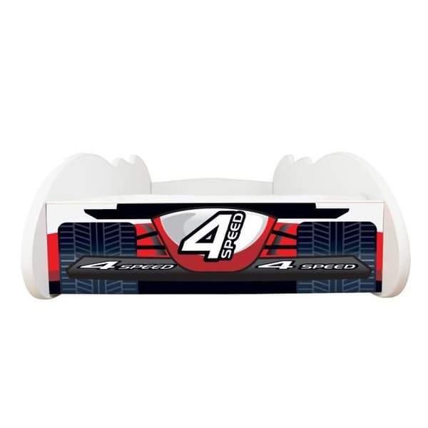 Formel 1 bilsäng - 4 SPEED + 140x70 madrass - Vit