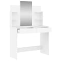Miniatyrbilde 4 av 10: vidaXL Sminkebord med speil hvit 96x39x142 cm
