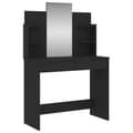 Miniatyrbillede 1 af 10: vidaXL makeupbord med spejl 96x39x142 cm sort