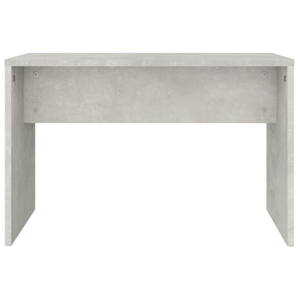 Pyntebænke - Living skammel til makeupbord 70x35x45 cm konstrueret træ betongrå