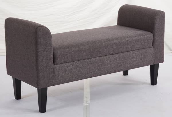 Chic Home  Penkki 115x44x58cm, kangasverhoilu, tummanharmaa