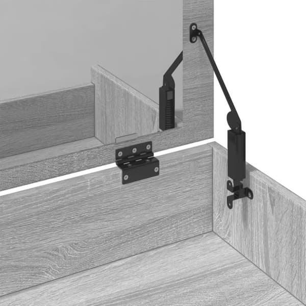 vidaXL Sminkebord med krakk grå sonoma 60x40x113,5 cm