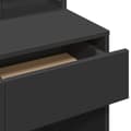 Miniatyrbillede 9 af 11: vidaXL makeupbord med spejl 80x41x144,5 cm sort