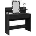 Miniatyrbilde 5 av 11: vidaXL Sminkebord med LED svart 100x40x130 cm