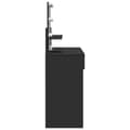Miniatyrbilde 7 av 11: vidaXL Sminkebord med LED svart 100x40x130 cm
