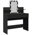 Miniatyrbilde 9 av 11: vidaXL Sminkebord med LED svart 100x40x130 cm