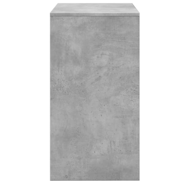 vidaXL Sminkbord med pall betonggrå 60x40x113,5 cm