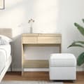 Miniatyrbilde 4 av 11: vidaXL Sminkebord med speil sonoma eik 73x46,5x120 cm