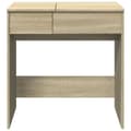 Miniatyrbilde 6 av 11: vidaXL Sminkebord med speil sonoma eik 73x46,5x120 cm