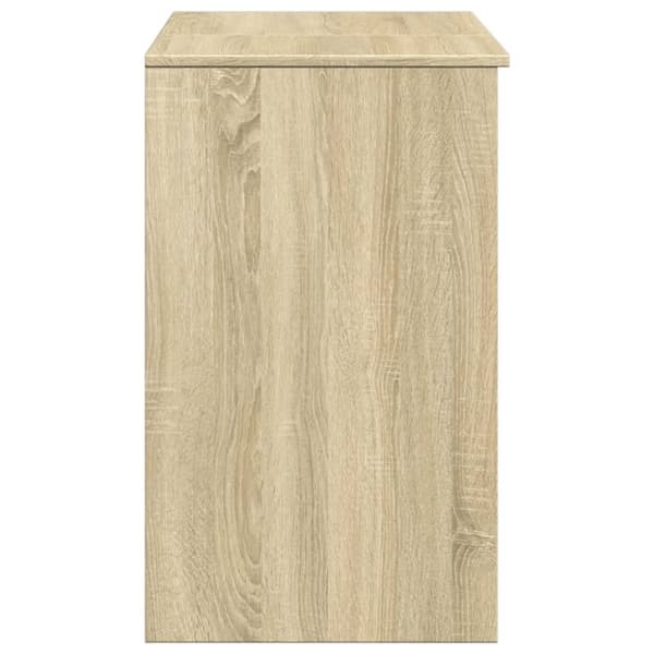 vidaXL Sminkebord med speil sonoma eik 73x46,5x120 cm