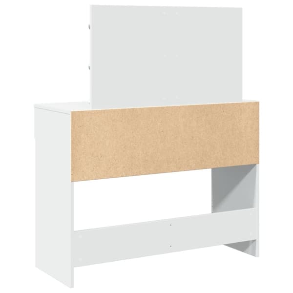 vidaXL makeupbord med LED-lys 100x40x120 cm hvid