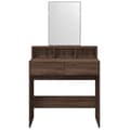 Miniatyrbillede 5 af 11: vidaXL makeupbord med spejl 80x41x144,5 cm brun egetræsfarve